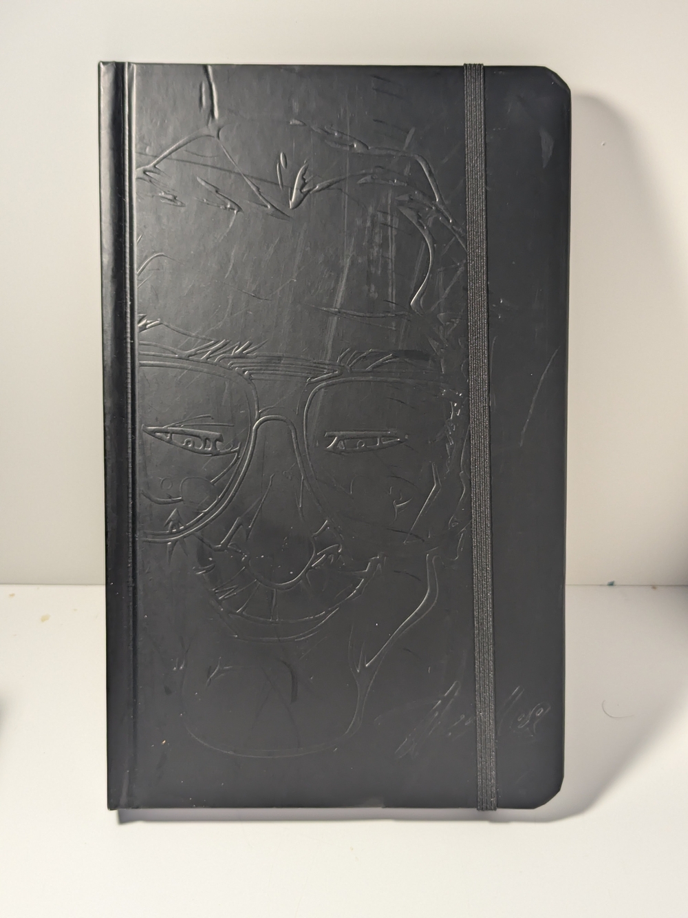 Marvel Stan Lee Black Hardcover Notebook with Elastic Strap